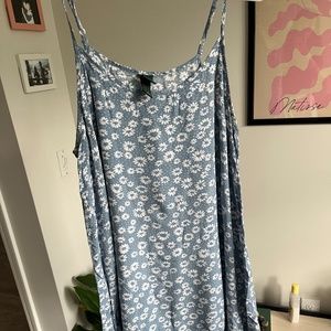 Wild Fable Blue Floral Ruffle Sundress